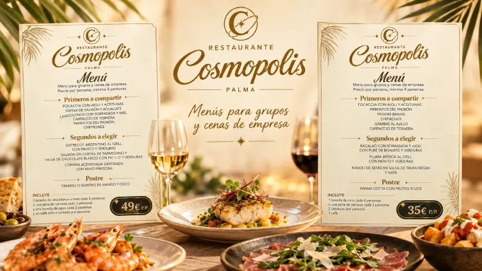 Menú para Grupos en Palma